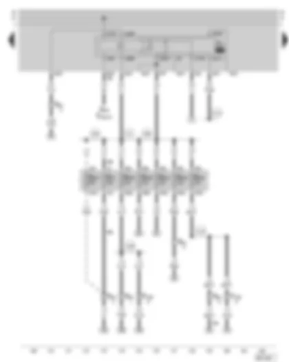 Wiring Diagram  SKODA OCTAVIA 2002 - Fuel pump relay - fuse holder