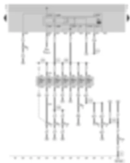 Wiring Diagram  SKODA OCTAVIA 2002 - Fuel pump relay - fuse holder