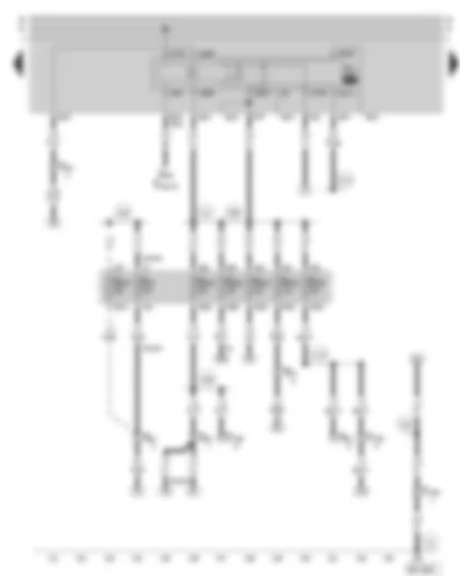 Wiring Diagram  SKODA OCTAVIA 2002 - Fuel pump relay - fuse holder
