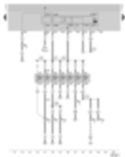 Wiring Diagram  SKODA OCTAVIA 2002 - Fuel pump relay - fuse holder