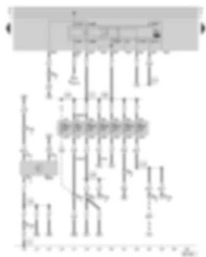 Wiring Diagram  SKODA OCTAVIA 2002 - Fuel pump relay - oil level/oil temperature sender - fuse holder