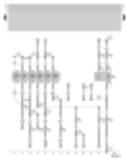 Wiring Diagram  SKODA OCTAVIA 2002 - Fuse holder - speedometer sender
