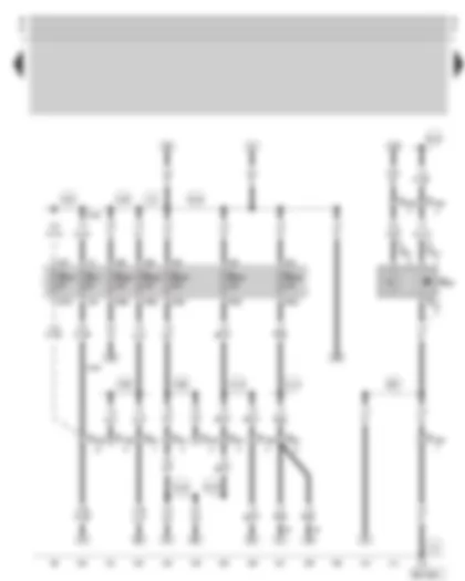 Wiring Diagram  SKODA OCTAVIA 2002 - Fuse holder - speedometer sender