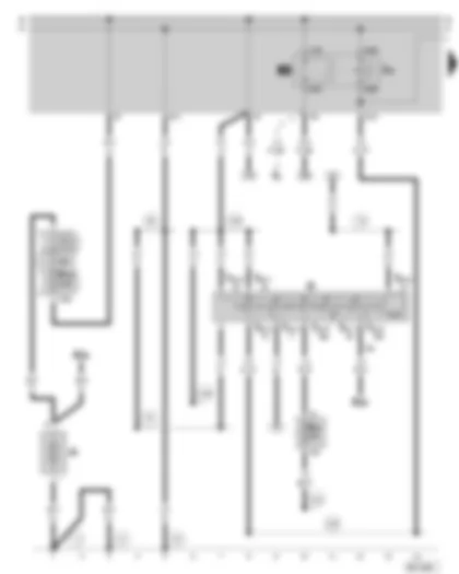 Wiring Diagram  SKODA OCTAVIA 2006 - Battery - ignition/starter switch - X contact relief relay - fuse holder on the battery
