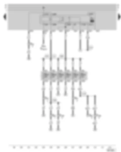 Wiring Diagram  SKODA OCTAVIA 2010 - Fuel pump relay - fuse holder