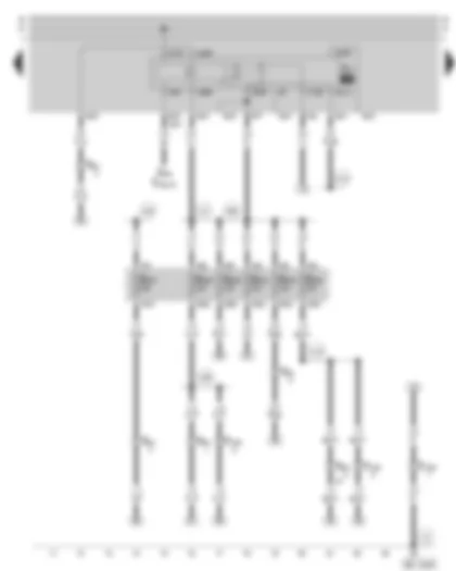 Wiring Diagram  SKODA OCTAVIA 2008 - Fuel pump relay - fuse holder