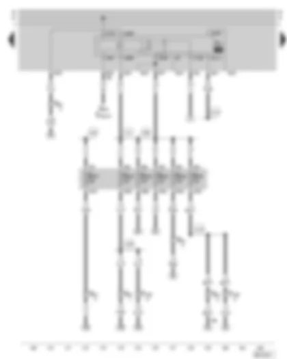 Wiring Diagram  SKODA OCTAVIA 2006 - Fuel pump relay - fuse holder