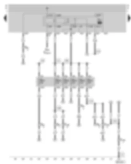 Wiring Diagram  SKODA OCTAVIA 2006 - Fuel pump relay - fuse holder