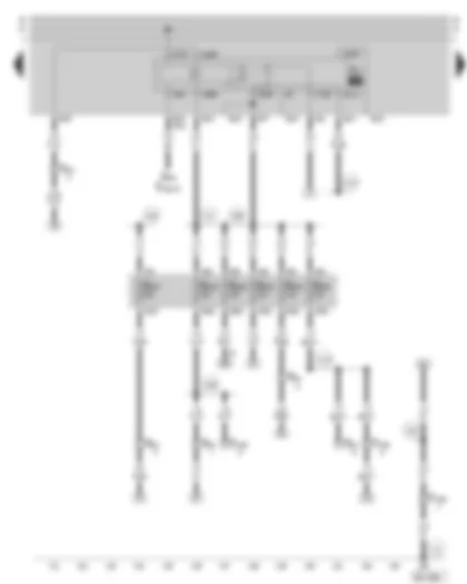 Wiring Diagram  SKODA OCTAVIA 2003 - Fuel pump relay - fuse holder