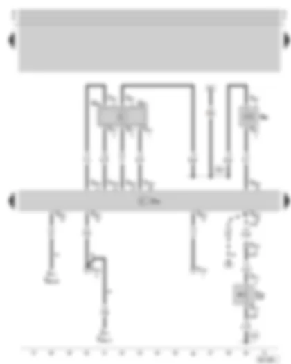 Wiring Diagram  SKODA OCTAVIA 2003 - Motronic control unit - air mass meter and intake air temperature sender