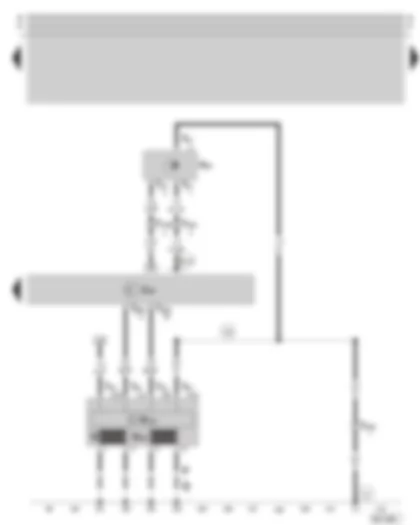 Wiring Diagram  SKODA OCTAVIA 2003 - Motronic control unit - ignition system - speedometer sender