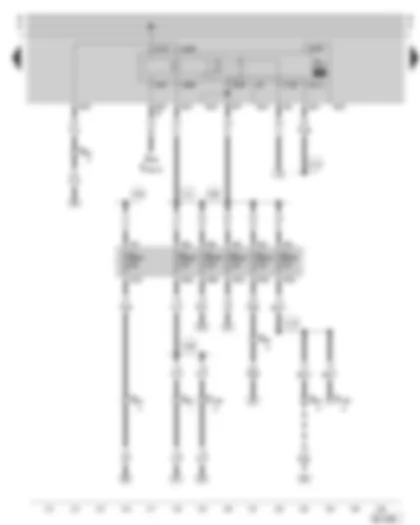 Wiring Diagram  SKODA OCTAVIA 2003 - Fuel pump relay - fuse holder