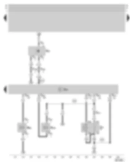 Wiring Diagram  SKODA OCTAVIA 2006 - Motronic control unit - speedometer sender - Motronic current supply relay - variable intake manifold change-over valve