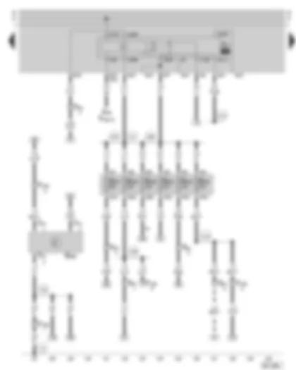 Wiring Diagram  SKODA OCTAVIA 2005 - Fuel pump relay - oil level/oil temperature sender - fuse holder