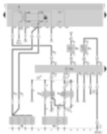 Wiring Diagram  SKODA OCTAVIA 2003 - Diesel direct injection system control unit - glow plugs - glow plug relay - coolant glow plugs - exhaust gas recirculation valve - intake manifold temperature sender