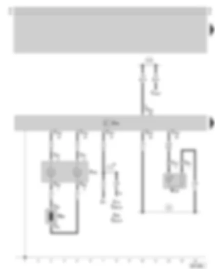 Wiring Diagram  SKODA OCTAVIA 2003 - Airbag control unit - airbag igniter - coil - airbag warning lamp off - front passenger side