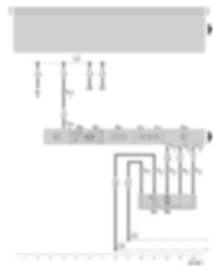 Wiring Diagram  SKODA OCTAVIA 2006 - Climatronic control unit - temperature flap control motor