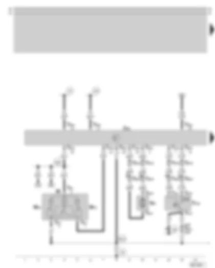 Wiring Diagram  SKODA OCTAVIA 2006 - Convenience electric central control unit - central locking for rear lid - interior light