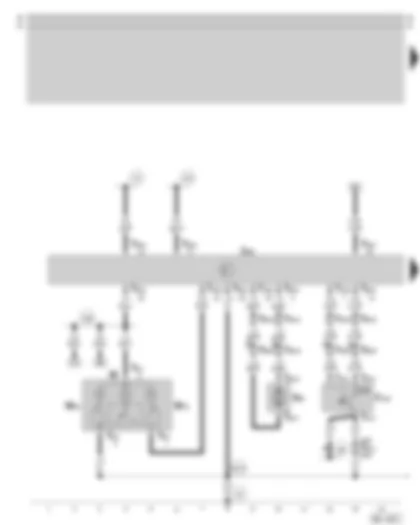 Wiring Diagram  SKODA OCTAVIA 2006 - Convenience electric central control unit - central locking for rear lid - interior light