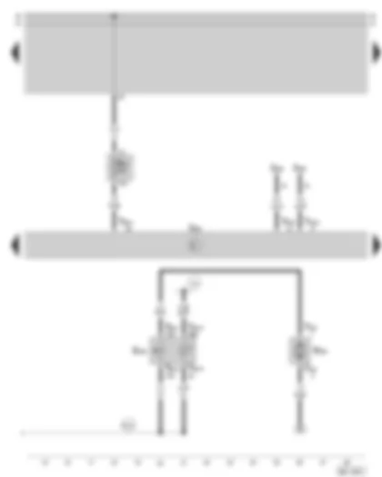 Wiring Diagram  SKODA OCTAVIA 2005 - Convenience electric central control unit - remote fuel filler flap release - fuse holder