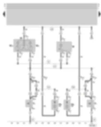 Wiring Diagram  SKODA OCTAVIA 2006 - Interior light - front door contact switch - warning light in the front doors (only on vehicles without central locking)