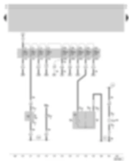 Wiring Diagram  SKODA OCTAVIA 2008 - Socket - cigarette lighter - ashtray light - brake light switch - fuse holder