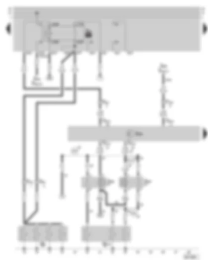 Wiring Diagram  SKODA OCTAVIA 2010 - Diesel direct injection system control unit - glow plugs - glow plug relay - coolant glow plugs