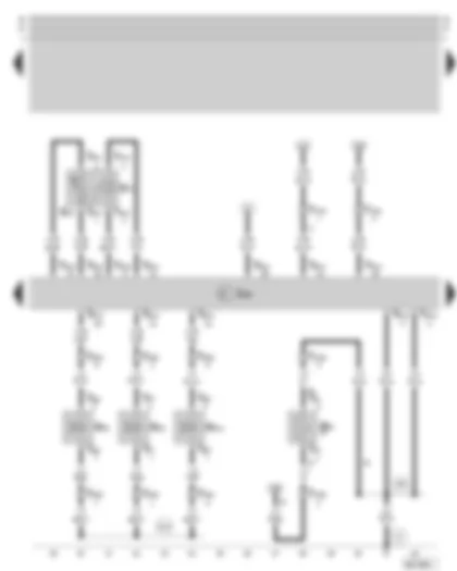 Электросхемa  SKODA OCTAVIA 2008 - блoк упрaвлeния уcтрoйcтвoм нeпocрeдcтвeннoгo впрыcкивaния тoпливa дизeльнoгo двигaтeля - датчик ьемпературы и давления воздуха наддува - электромагнитный клапан системы рециркуляции ОГ - электромагнитный клапан для ограничения давления наддува - электромагнитный клапан -2- системы рециркуляции ОГ