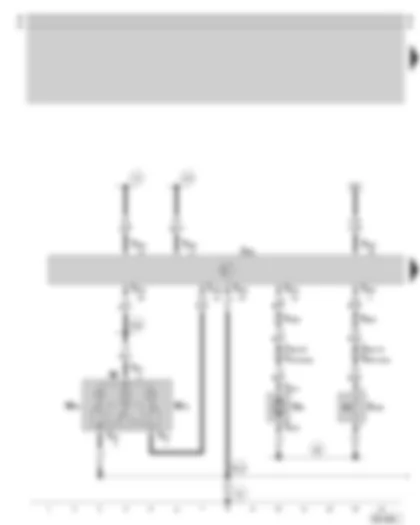 Wiring Diagram  SKODA OCTAVIA 2009 - Convenience electric central control unit - central locking for rear lid - interior light
