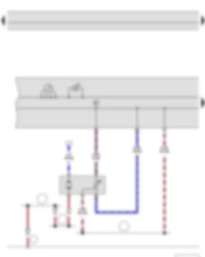 Wiring Diagram  SKODA RAPID 2014 - Fuel gauge sender - Fuel gauge - Fuel system pressurisation pump - Dash panel insert