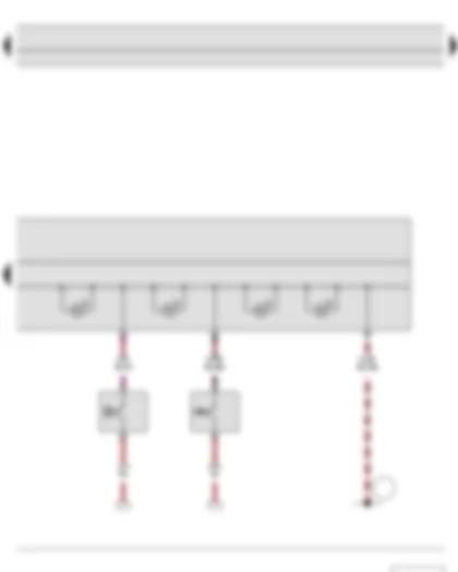 Wiring Diagram  SKODA RAPID 2012 - Handbrake warning switch - Brake fluid level warning contact - Dash panel insert