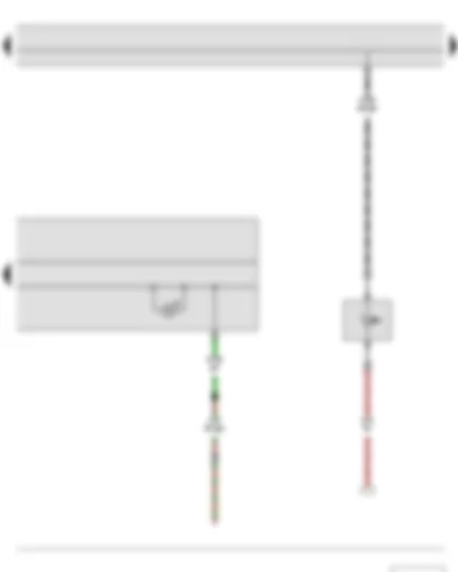 Wiring Diagram  SKODA ROOMSTER 2011 - Bonnet contact switch - Dash panel insert