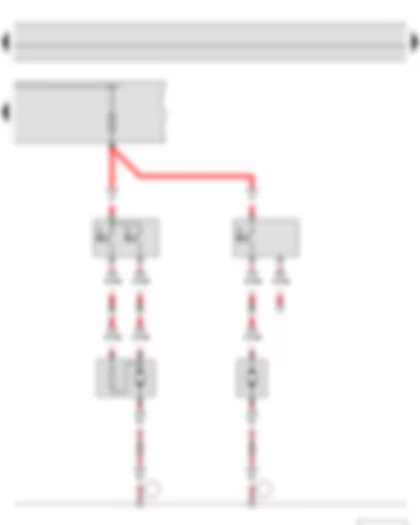 Wiring Diagram  SKODA ROOMSTER 2011 - Radiator fan thermal switch - Fuse holder A - Radiator fan