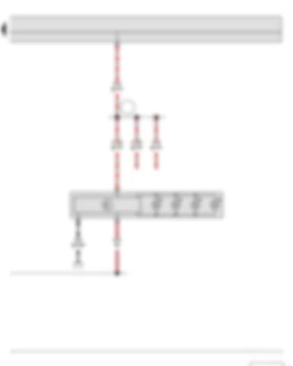 Wiring Diagram  SKODA ROOMSTER 2013 - Right LED module for daytime running light and side light