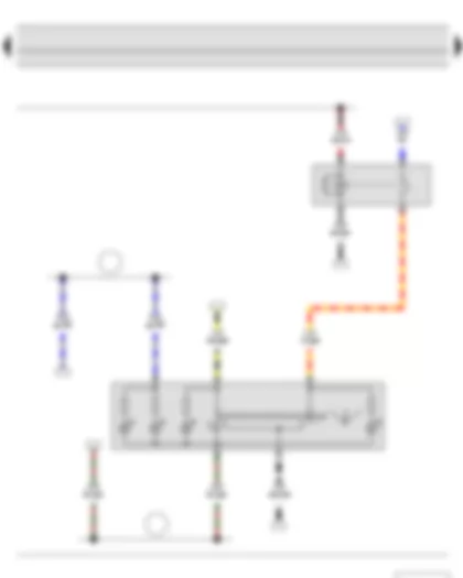 Wiring Diagram  SKODA ROOMSTER 2014 - Heated front passenger seat switch - Relay for heated front passenger seat