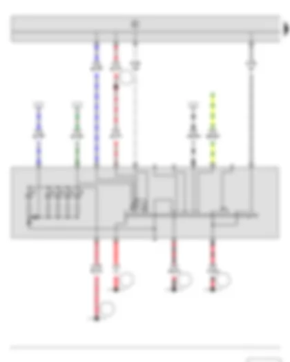 Wiring Diagram  SKODA ROOMSTER 2011 - Light switch