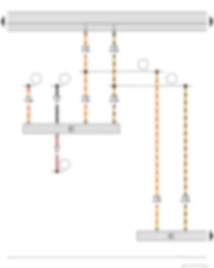 Wiring Diagram  SKODA ROOMSTER 2011 - Steering angle sender - Data bus diagnostic interface