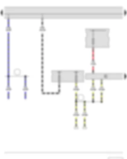 Wiring Diagram  SKODA ROOMSTER 2011 - Automatic gearbox control unit - Fuse holder A - Fuse holder B