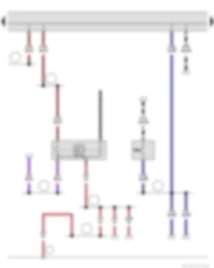 Wiring Diagram  SKODA ROOMSTER 2011 - Reversing light switch - Brake pedal switch