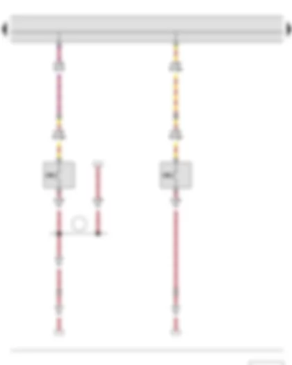 Wiring Diagram  SKODA ROOMSTER 2011 - Driver door contact switch - Front passenger door contact switch