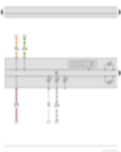 Wiring Diagram  SKODA ROOMSTER 2011 - Dash panel insert - Digital clock