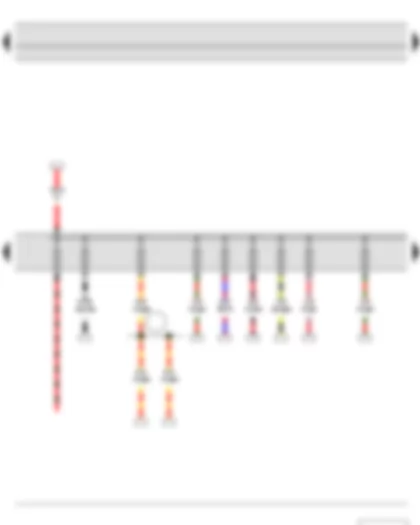 Электросхемa  SKODA ROOMSTER 2011 - Блок предохранителей B