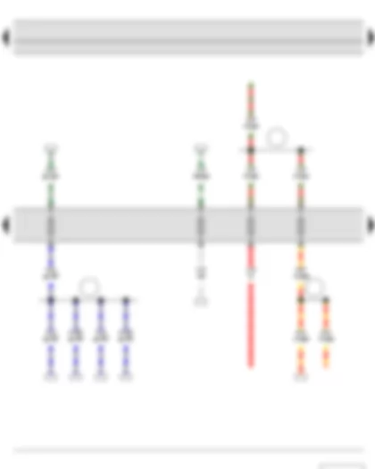 Электросхемa  SKODA ROOMSTER 2011 - Блок предохранителей B