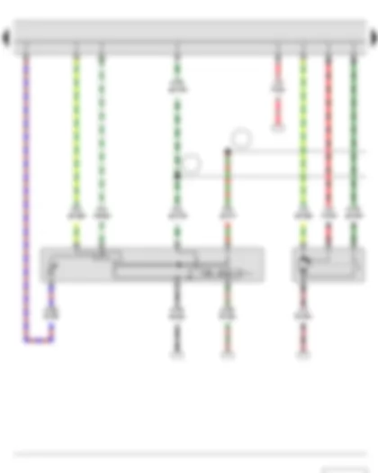 Электросхемa  SKODA ROOMSTER 2011 - Правый подрулевой переключатель - Переключатель стеклоочистителей с прерывистым режимом работы - Выключатель очистителя заднего стекла - Регулятор интервала включения стеклоочистителей - Электродвигатель стеклоочистителя