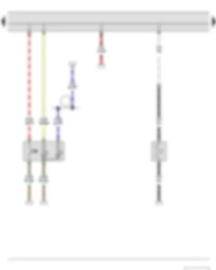 Электросхемa  SKODA ROOMSTER 2011 - Клавиша обогрева заднего стекла - Нагревательный элемент заднего стекла