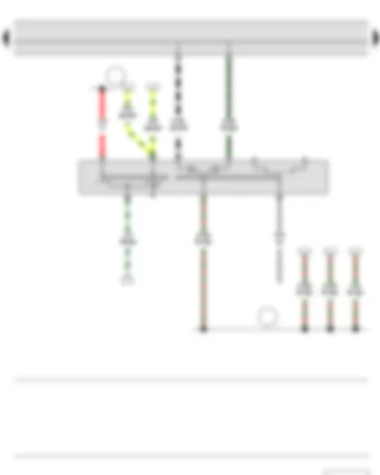 Wiring Diagram  SKODA ROOMSTER 2011 - Turn signal switch - Headlight dipper and flasher switch - Parking light switch - Left steering column switch