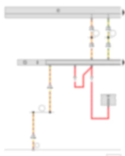 Wiring Diagram  SKODA ROOMSTER 2014 - Radio - Fuse holder B