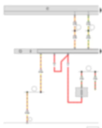 Wiring Diagram  SKODA ROOMSTER 2014 - Radio - Fuse holder B