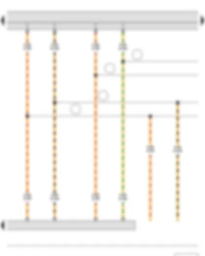 Wiring Diagram  SKODA ROOMSTER 2014 - Onboard supply control unit - Data bus diagnostic interface