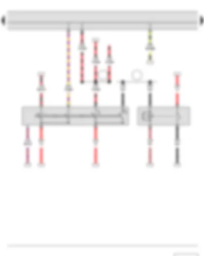 Wiring Diagram  SKODA ROOMSTER 2013 - Ignition/starter switch - Terminal 15 voltage supply relay